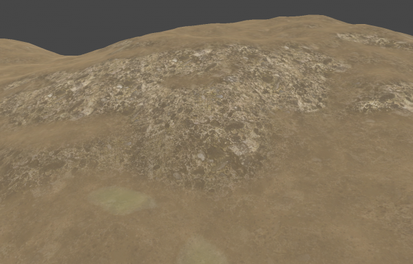 A rock 'rule': The rock texture can only be placed on high and steep surfaces.